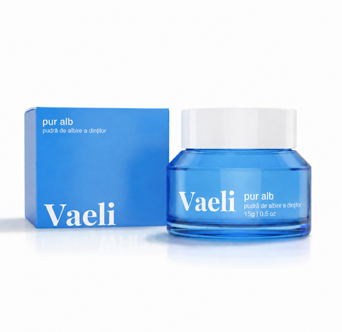 Pudră de Albire a Dinților PAP+ | Vaeli pur alb